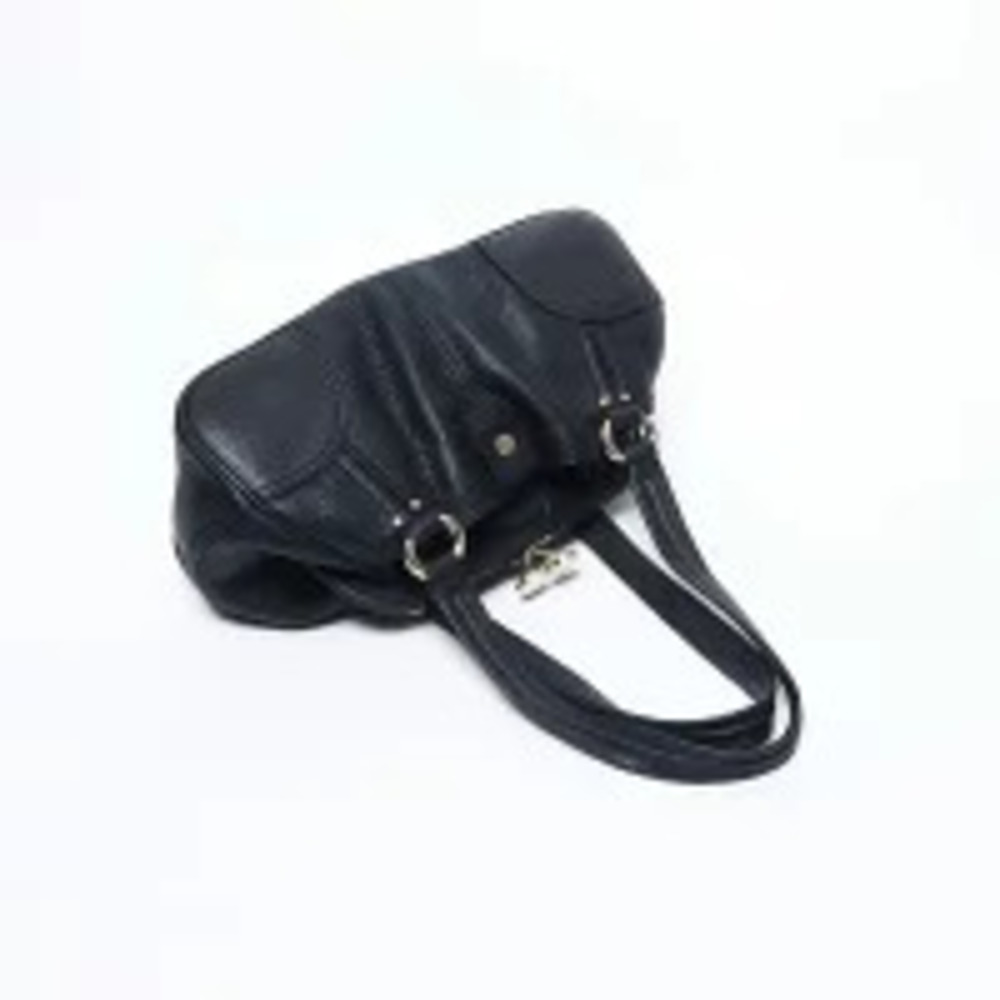Celine leather shoulder bag clasp closure black - Picture 10 of 13